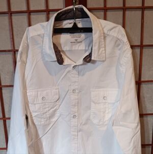 Paper Denim & Cloth White Casual Button Down Shirt